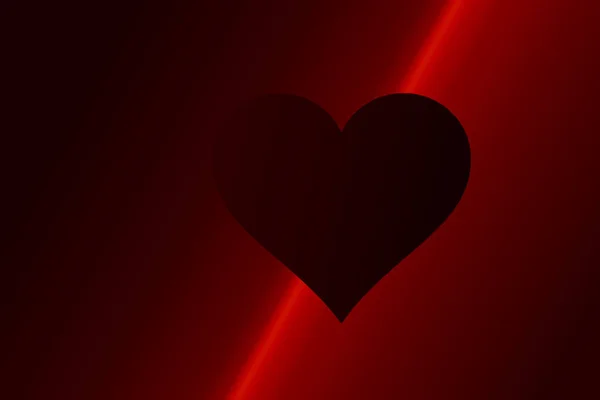 Fondo del Día de San Valentín con forma de corazón rojo como concepto de amor — Foto de Stock