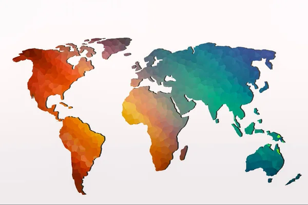 Aproximadamente esboçado mapa do mundo como conceitos de negócios globais — Fotografia de Stock