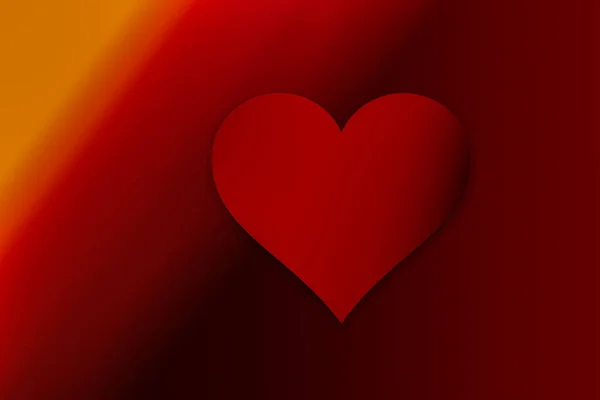 Tło valentine's Day z czerwony kształt serca jako koncepcja miłości — Zdjęcie stockowe
