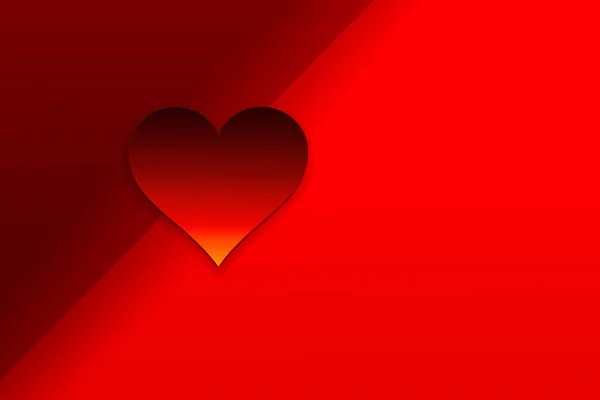 Sevgililer günü arka plan kırmızı kalp şeklinde aşk kavram olarak — Stok fotoğraf