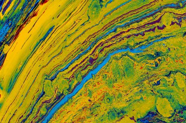 Soyut grunge sanat arkaplan dokusu renkli boya çıkıntıları ile