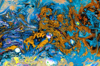 Soyut grunge sanat arkaplan dokusu renkli boya çıkıntıları ile