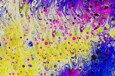 Soyut grunge sanat arkaplan dokusu renkli boya çıkıntıları ile