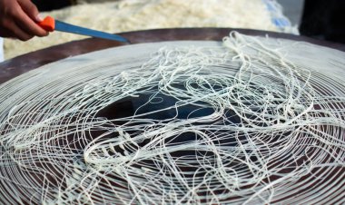 Türk çöl kadayif pasta yapımı