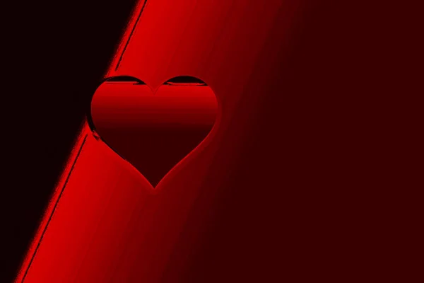 Valentines Day Colorful Background Red Heart Shape Love Concept — Stock Photo, Image