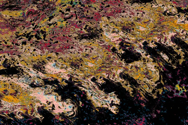 Textura Fundo Arte Grunge Abstrato Com Splats Tinta Colorida — Fotografia de Stock