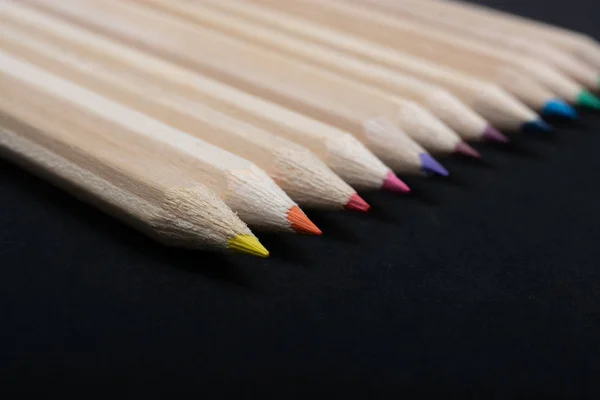 Variety of set of colored pencils for Drawing