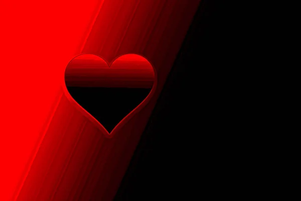 Valentines Day Colorful Background Red Heart Shape Love Concept — Stock Photo, Image