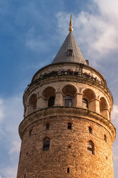 View Galata Tower Ancient Times Istanbul — Stock Photo, Image