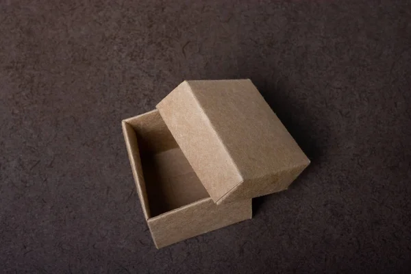 Gift Box Made Cardboard View — Stock Photo, Image