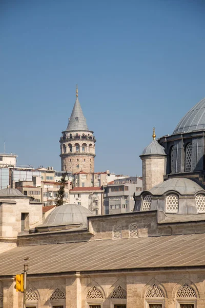 View Galata Tower Ancient Times Istanbul — Stock Photo, Image