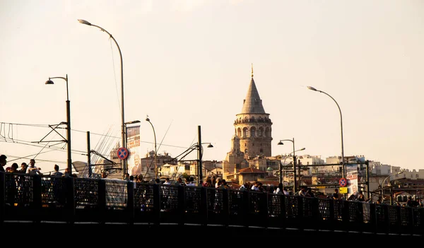 Veduta Della Torre Galata Dall Antichità Istanbul — Foto Stock