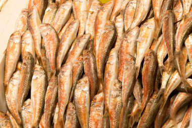 Balık pazarında satılık.