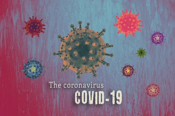 Zatrzymać Covid Światowe Ognisko Pandemii Wirusa Korony — Zdjęcie stockowe