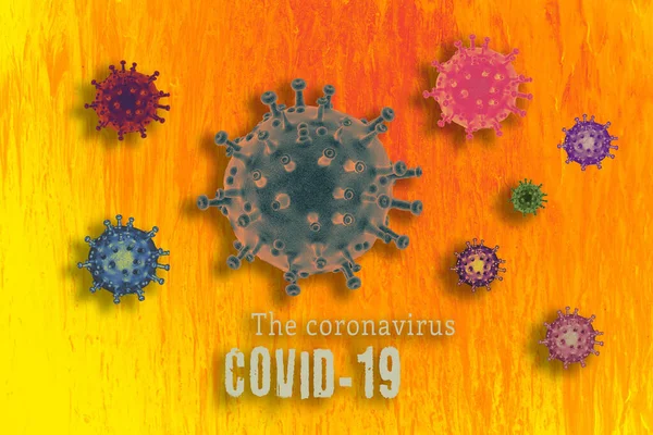 Detener Enfermedad Pandémica Del Brote Mundial Del Virus Corona Covid — Foto de Stock