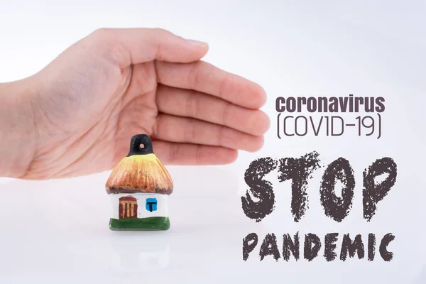 Stop Covid Virus Corona Global Pandemic Disease — Stok Foto
