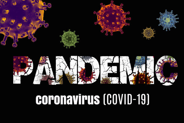 Stop Covid Corona Virus Global Outbreak Pandemic Disease Stock Image