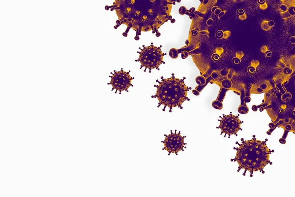 Smettere Diffondere Virus Covid Corona Epidemia Globale Malattia Pandemica — Foto Stock