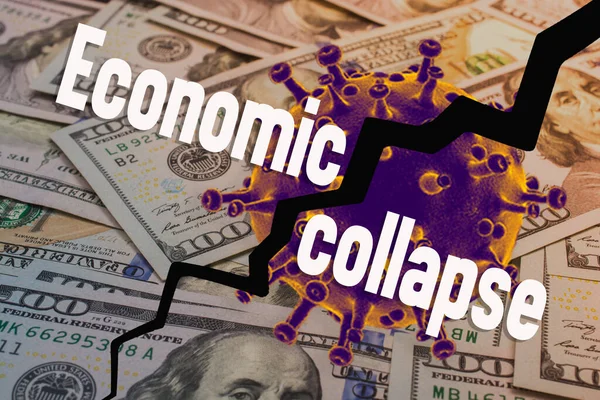 Novel Coronavirus 2019 Pandemisk Effekt Ekonomin — Stockfoto