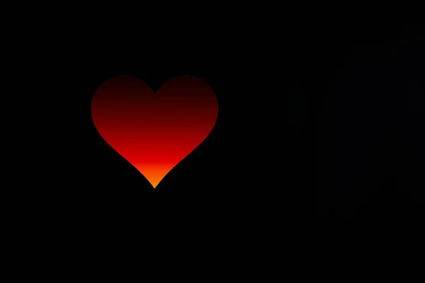 Sevgililer Günü Nün Rengarenk Arkaplanı Kırmızı Kalp Aşk Şekli — Stok fotoğraf