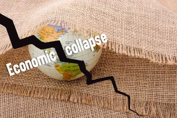 Begreppet Global Recession Kris Global Ekonomisk Kris Coronaviruspandemi — Stockfoto