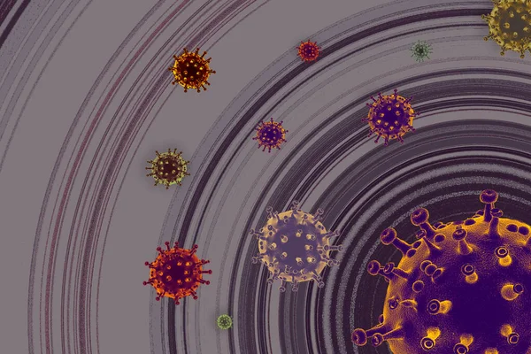 Zatrzymać Covid Światowe Ognisko Pandemii Wirusa Korony — Zdjęcie stockowe