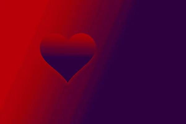 Valentijnsdag Kleurrijke Achtergrond Met Rode Hart Vorm Als Liefde Concept — Stockfoto