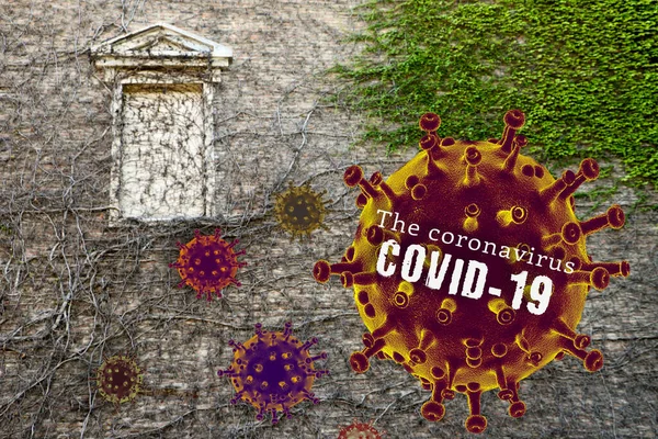 Stop Covid Virus Corona Global Pandemic Disease — Stok Foto