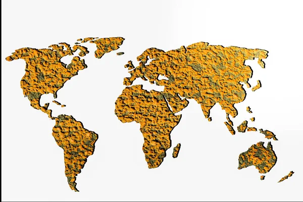 Aproximadamente Bosquejado Mapa Del Mundo Como Conceptos Negocios Globales —  Fotos de Stock