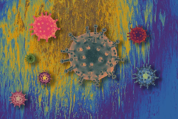 Covid 코로나 바이러스의 세계적 유행성 전염병을 중지하라 — 스톡 사진