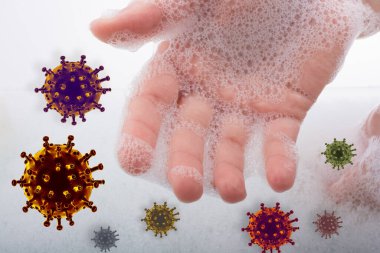 COVID-19 Corona virüsü küresel salgın hastalığını durdurun