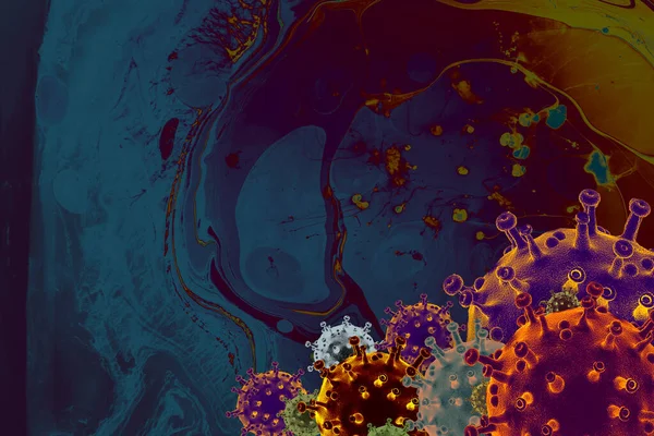 Covid 코로나 바이러스의 세계적 유행성 전염병 확산을 — 스톡 사진