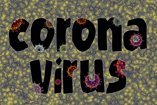 Éclosion Coronavirus Covid Coronavirus Grippe Fond — Photo
