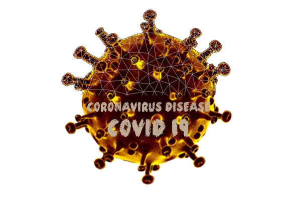 Εστία Της Νόσου Του Coronavirus Covid Και Ιστορικό Γρίπης Των — Φωτογραφία Αρχείου