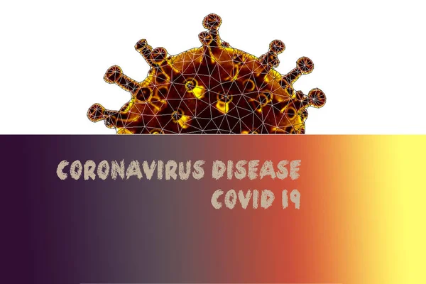 Коронавірусна Хвороба Covid Грип Фоні Коронавірусу — стокове фото