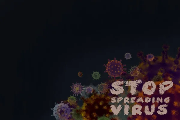 Corona Virus risk alert poter. Stop Corona Virus Global Spread