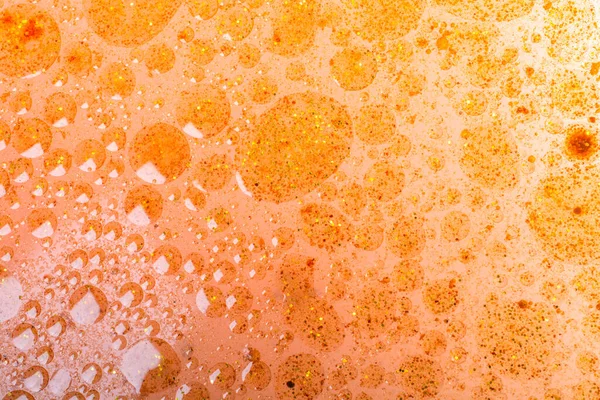 Воздух Масляные Пузырьки Внутри Оснований Воды — стоковое фото