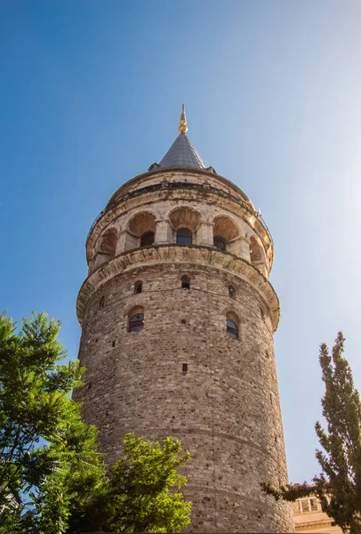 View Galata Tower Ancient Times Istanbul — Stock Photo, Image