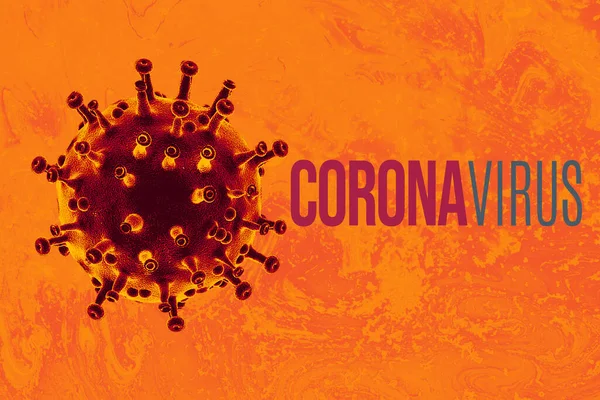 Malattia Coronavirus Covid Focolaio Coronavirus Sfondo Influenzale — Foto Stock