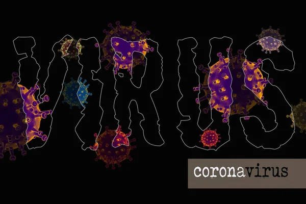 Malattia Coronavirus Covid Focolaio Coronavirus Sfondo Influenzale — Foto Stock