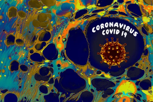 Malattia Coronavirus Covid Focolaio Coronavirus Sfondo Influenzale — Foto Stock