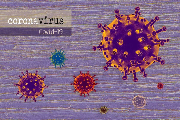 Coronavirus Disease Covid Outbreak Coronaviruses Influenza Background — 图库照片