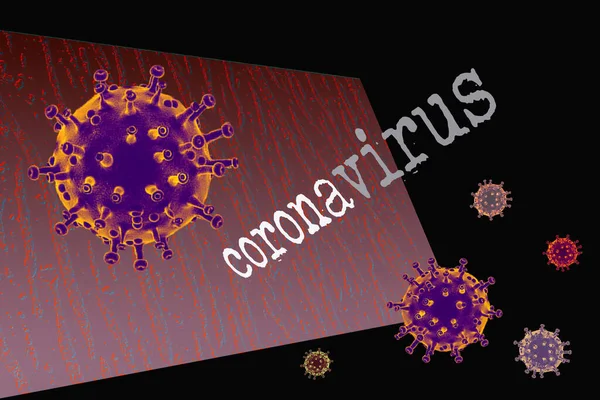 Brote Enfermedad Por Coronavirus Covid Antecedentes Gripe Por Coronavirus — Foto de Stock