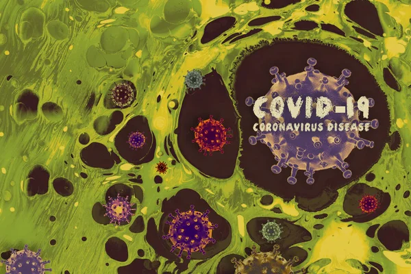 Berhenti Menyebarkan Covid Virus Corona Wabah Global Penyakit — Stok Foto