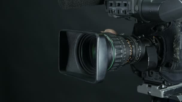 Studio camera na odvysílání studio. — Stock video