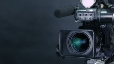 Stüdyo yayın kamera. Kaymak vurdu.