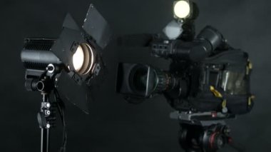 TV stüdyo kamera. Profesyonel camcoder yayın.