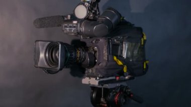 TV stüdyo kamera. Profesyonel camcoder yayın.
