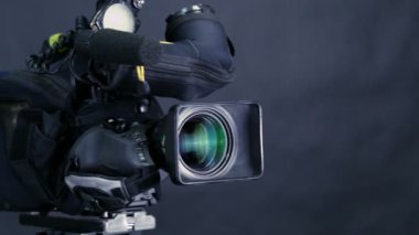 Stüdyo yayın kamera. Kaymak vurdu.