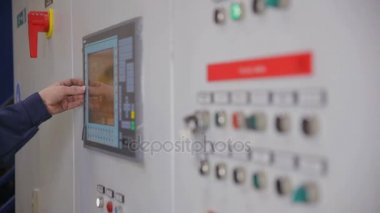 Kontrol dolapları, elektrik santralinin elektrik santralinde görüntüler, fabrika..